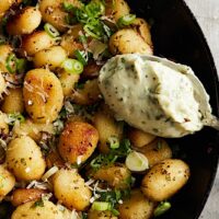Buttery Spread Delicious Use_Background Photo Onion Chive - Buttered Gnocchi2747 1
